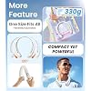 Neck Fan, Hands Free Bladeless Portable Neck Fan, 4000mAh USB Rechargeable, 3 Speed Personal Cooling Fan with 360° Airflow