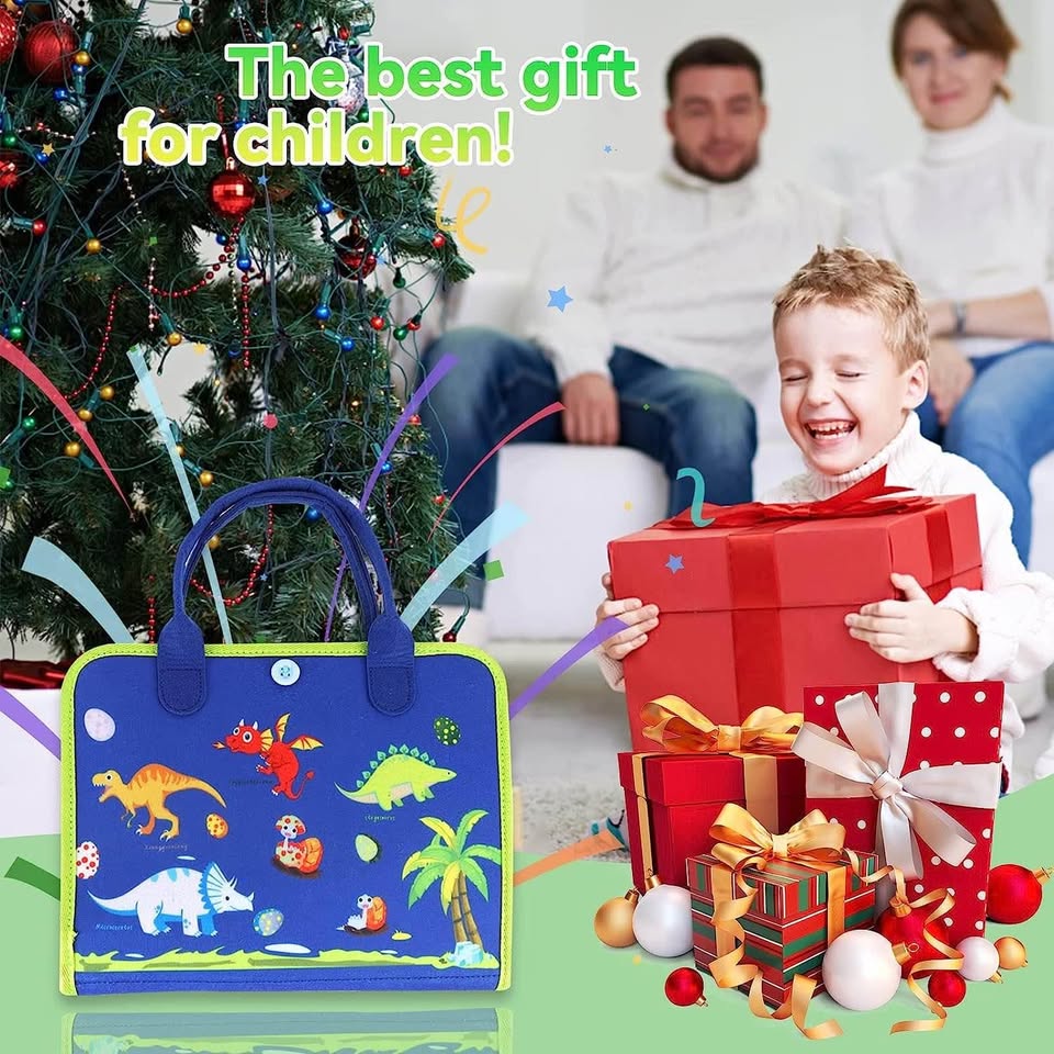 Toddlers Busy Board, Montessori Toys for 1-4 Year Old Boys Girls Kids Fine Motor Skills and Learning Activities