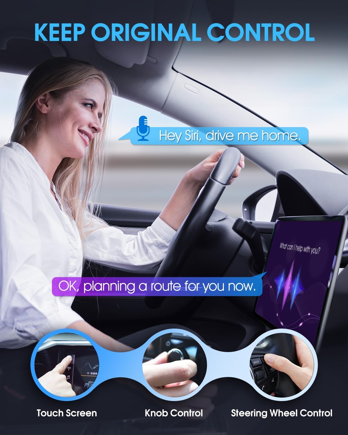 适用于苹果设备的无线 CarPlay 适配器 - 2025 升级版,无缝连接,将有线 CarPlay 适配器转换为无线 CarPlay 适配器,即插即用,无延迟,适用于 iPhone iOS 10+