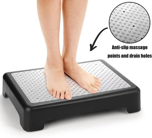 One Step Stool for Adults & Elderly, Non-Slip Portable Mobility Step, 500 lbs Capacity, for Car, Bed, Bathroom, Indoor/Outdoor