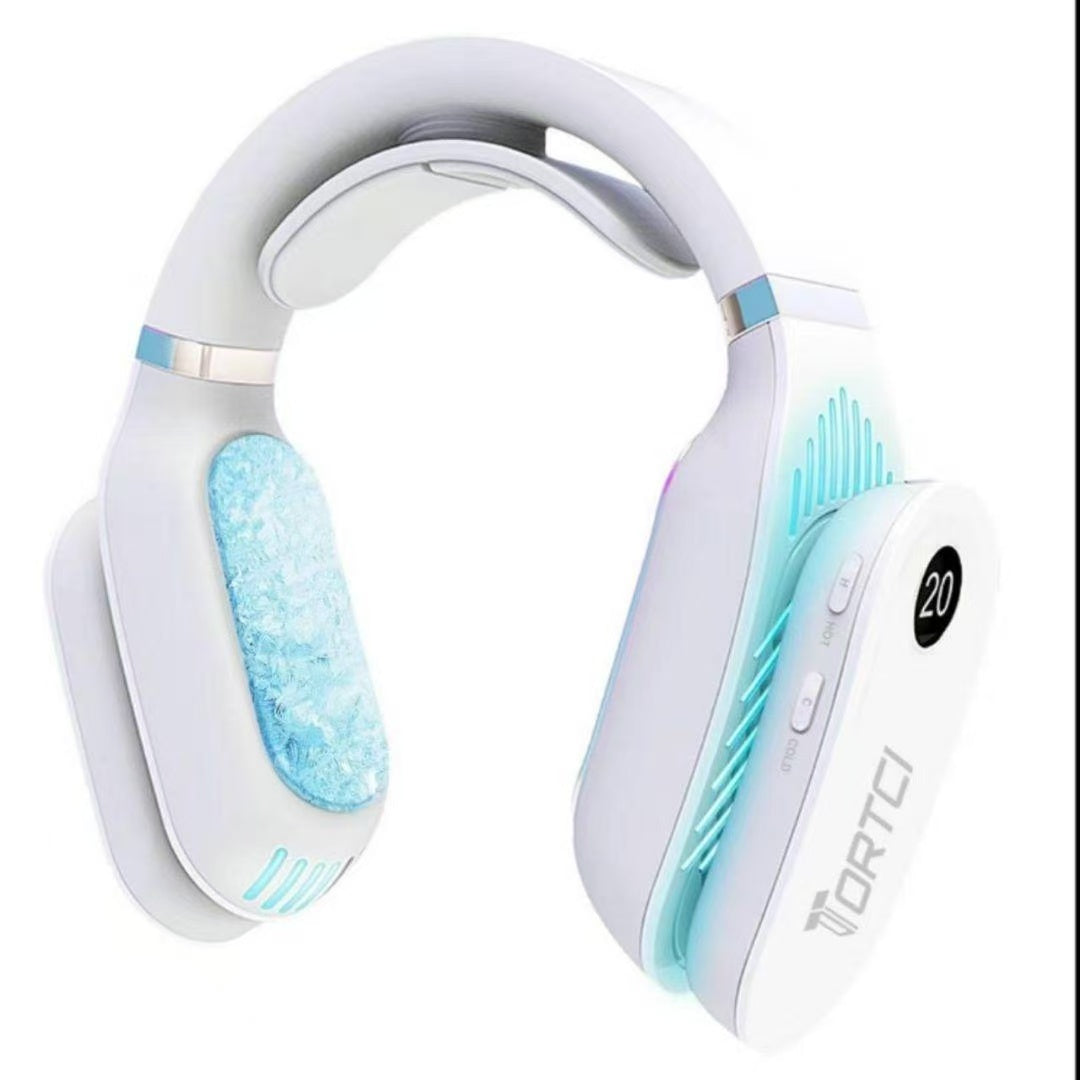 Neck Hanging Cooling & Heating Air Conditioner, Cool in Summer · Warm in Winter