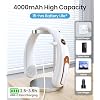 Neck Fan, Hands Free Bladeless Portable Neck Fan, 4000mAh USB Rechargeable, 3 Speed Personal Cooling Fan with 360° Airflow