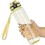OLDLEY Water Bottle 32oz, Motivational Sports Water Bottle with Time Marker, BPA Free Tritan, Leakproof Wide Mouth, for Gym Office Outdoors
