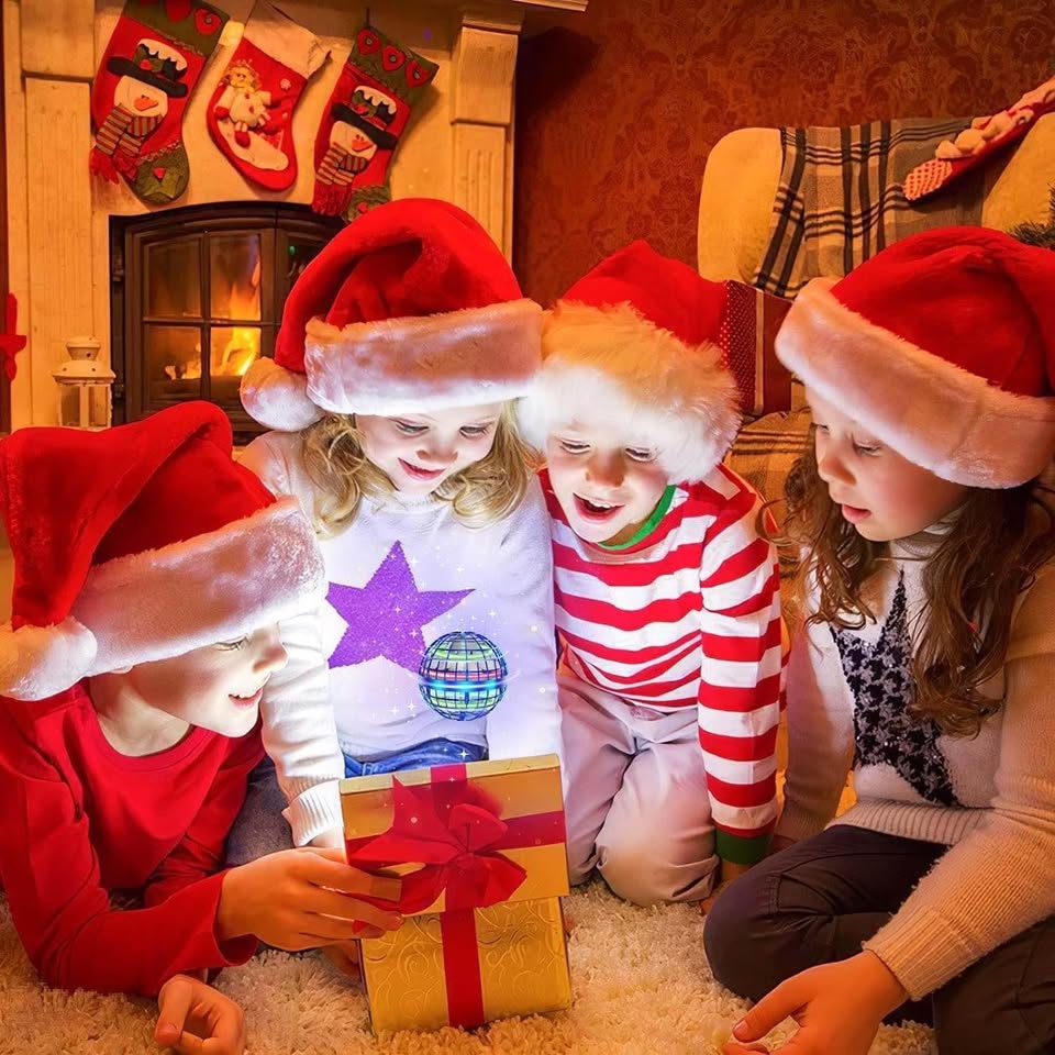 飞行球玩具 翱翔悬浮指尖陀螺 手控迷你无人机 宇宙地球仪 旋转 儿童成人户外飞行玩具 生日礼物 酷炫好物 适合6-10岁男孩女孩 品牌：Tikduck