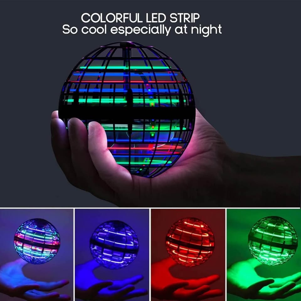 飞行球玩具 翱翔悬浮指尖陀螺 手控迷你无人机 宇宙地球仪 旋转 儿童成人户外飞行玩具 生日礼物 酷炫好物 适合6-10岁男孩女孩 品牌：Tikduck