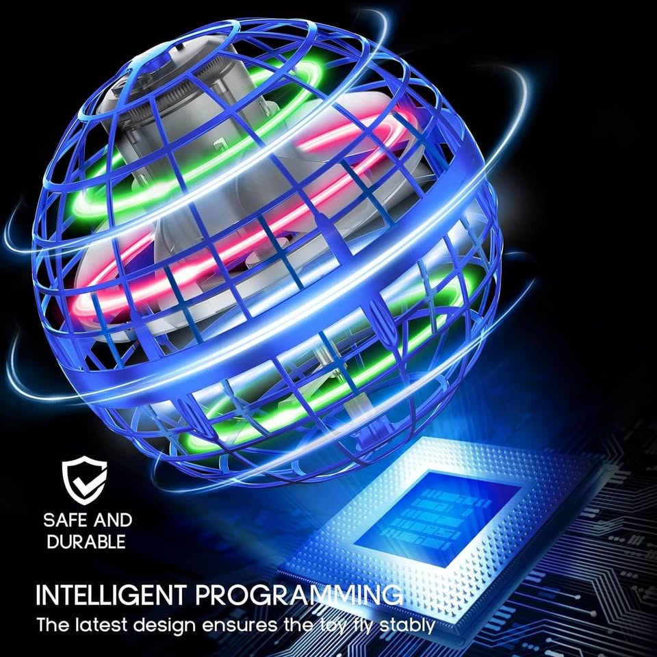 飞行球玩具 翱翔悬浮指尖陀螺 手控迷你无人机 宇宙地球仪 旋转 儿童成人户外飞行玩具 生日礼物 酷炫好物 适合6-10岁男孩女孩 品牌：Tikduck