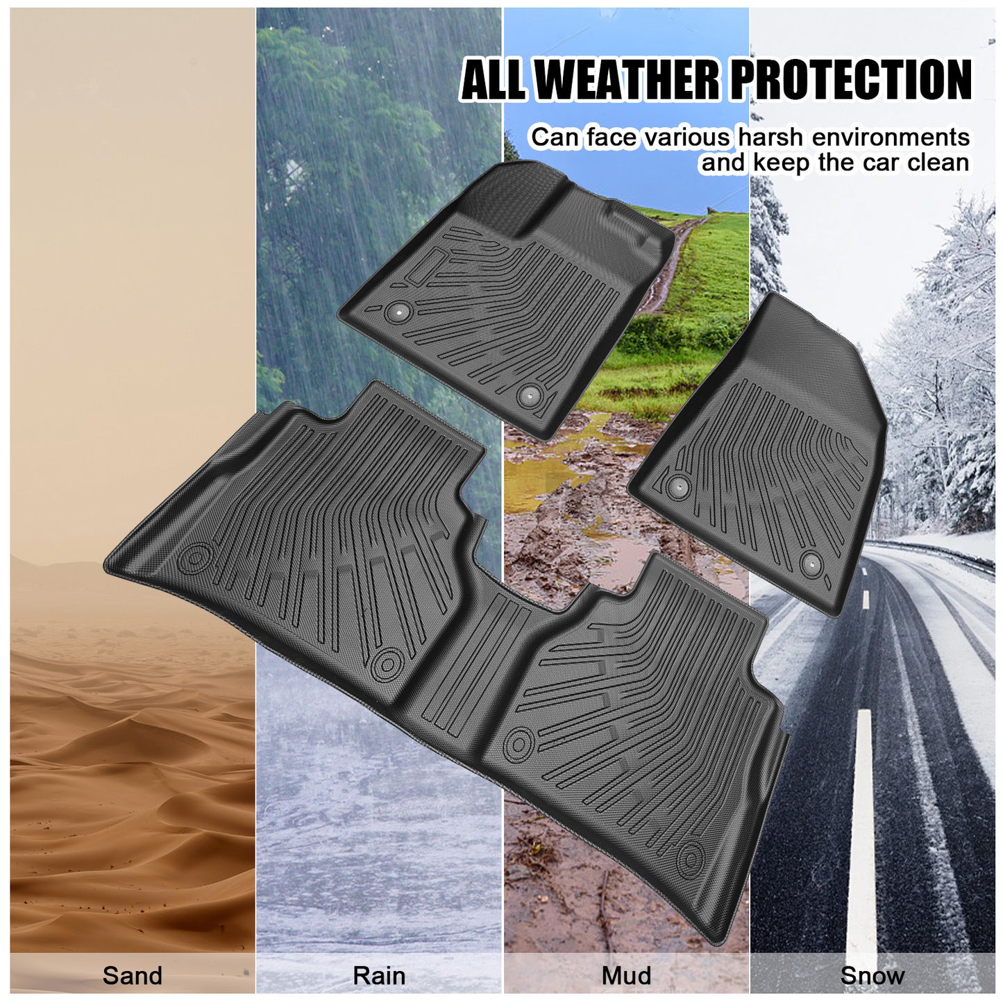 🔥 2025 Nissan Murano Custom TPE Floor Mats & Trunk Mat Set 🚗