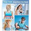 Neck Fan, Hands Free Bladeless Portable Neck Fan, 4000mAh USB Rechargeable, 3 Speed Personal Cooling Fan with 360° Airflow
