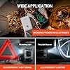 Litheli Cordless Air Compressor, 20V Portable Tire Inflator, 150 PSI, Auto Shut-Off, LED Light, 3 Nozzle Adapters, with 2.0Ah Battery