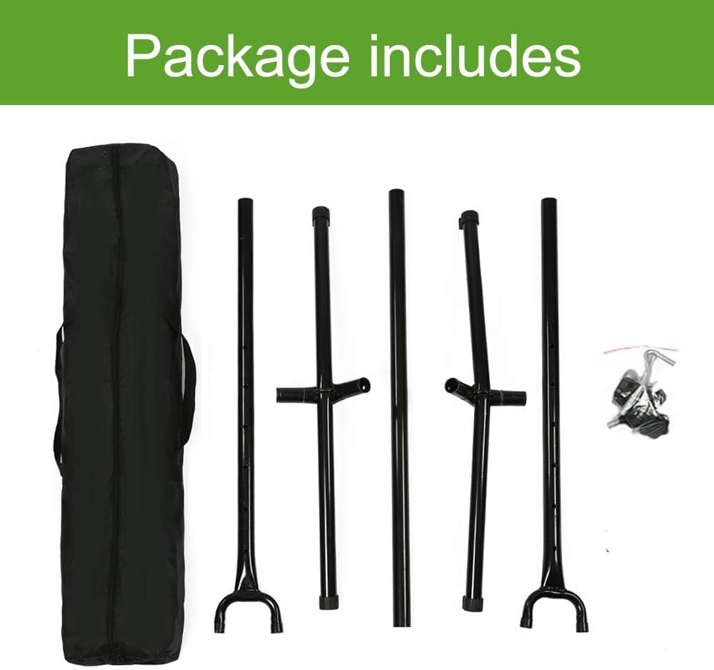 Goutime 9ft Portable Heavy-Duty Steel Hammock Stand (550lbs)