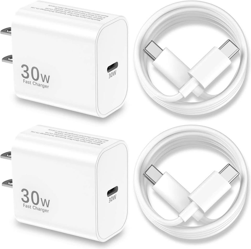 30W 快充套装｜2 件装，含 6.6 英尺线缆