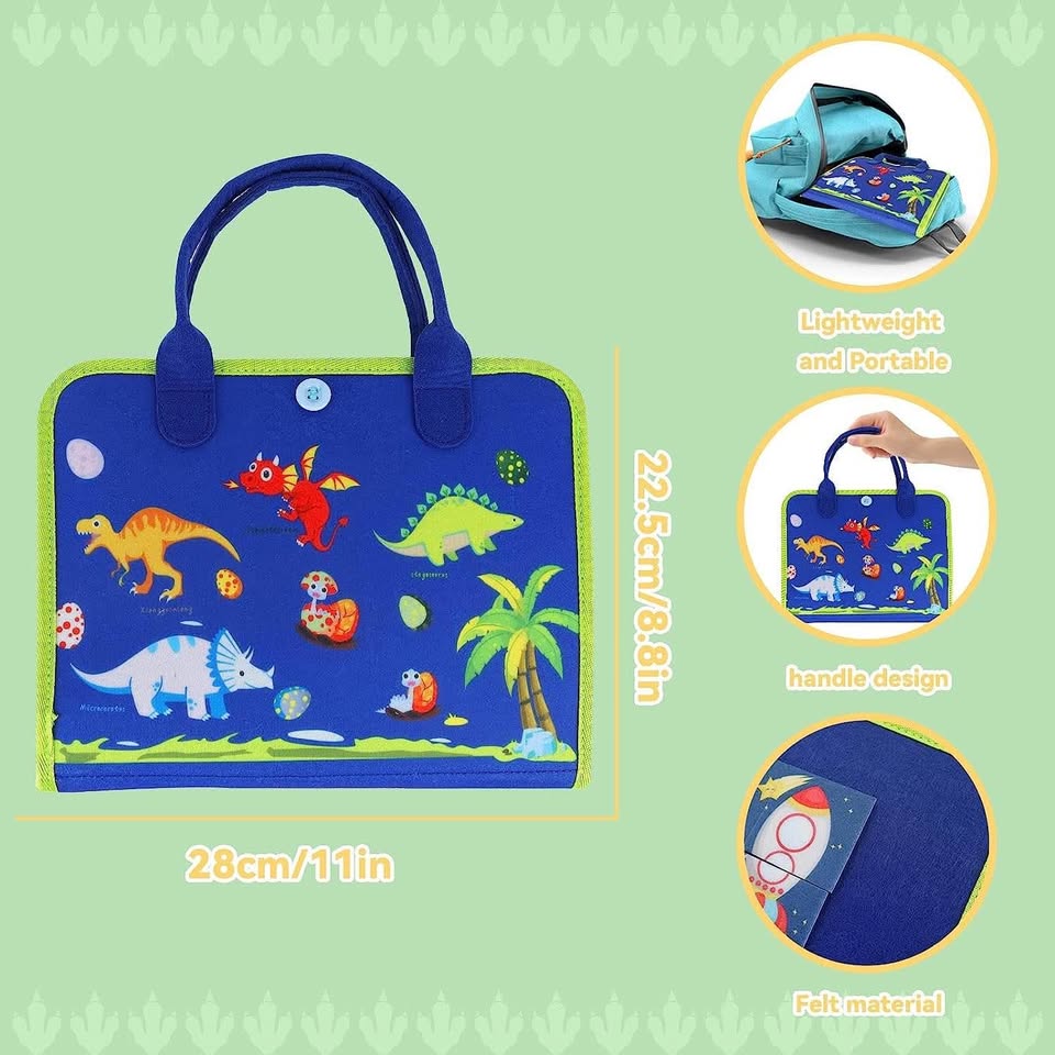 幼儿忙碌板，蒙特梭利玩具，适合1-4岁男孩女孩，锻炼精细动作技能和学习活动