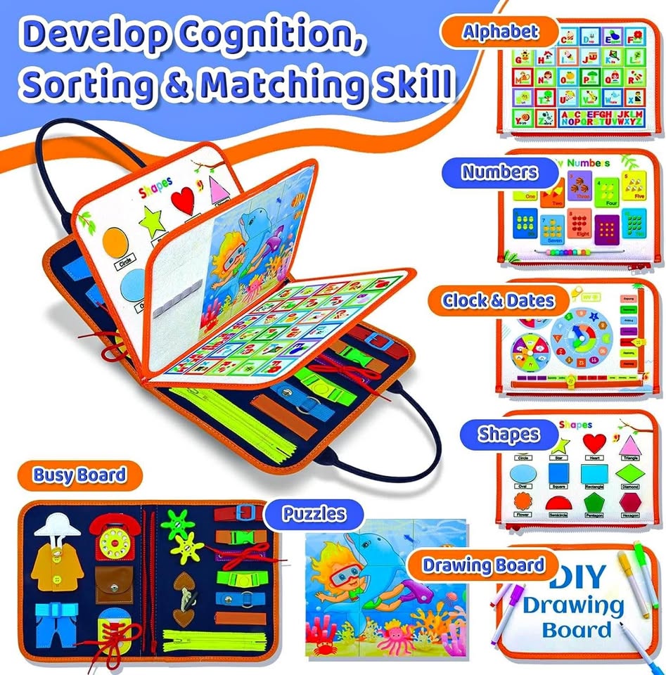 5层5款拼图忙碌板