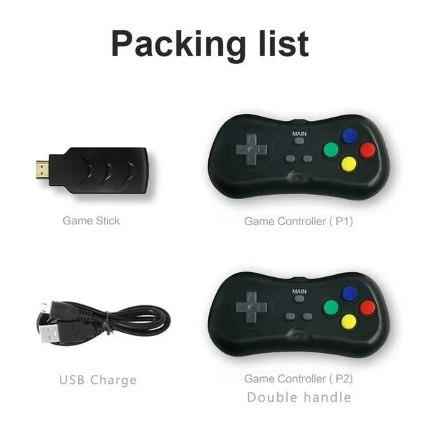 Wireless Retro 638 Games Mini Vintage Retro TV Game Console Built-in 38/638 Games Av line