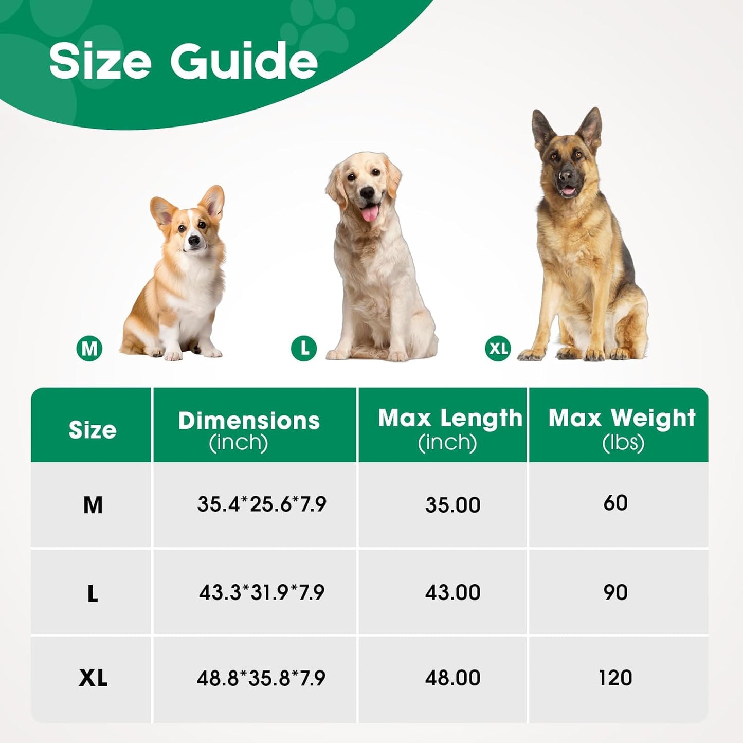 Dopedio Elevated Outdoor Dog Bed, Raised Dog Cot for Large Dogs, Metal Frame with Washable Breathable Mesh, Non-Slip Feet, Green