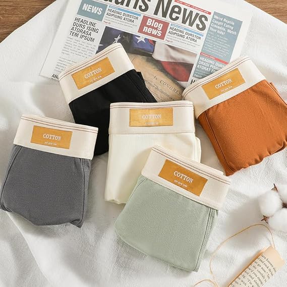 4Pack Men’s Boxer Briefs Man Underwear Comfortable 95% Cotton Stretch