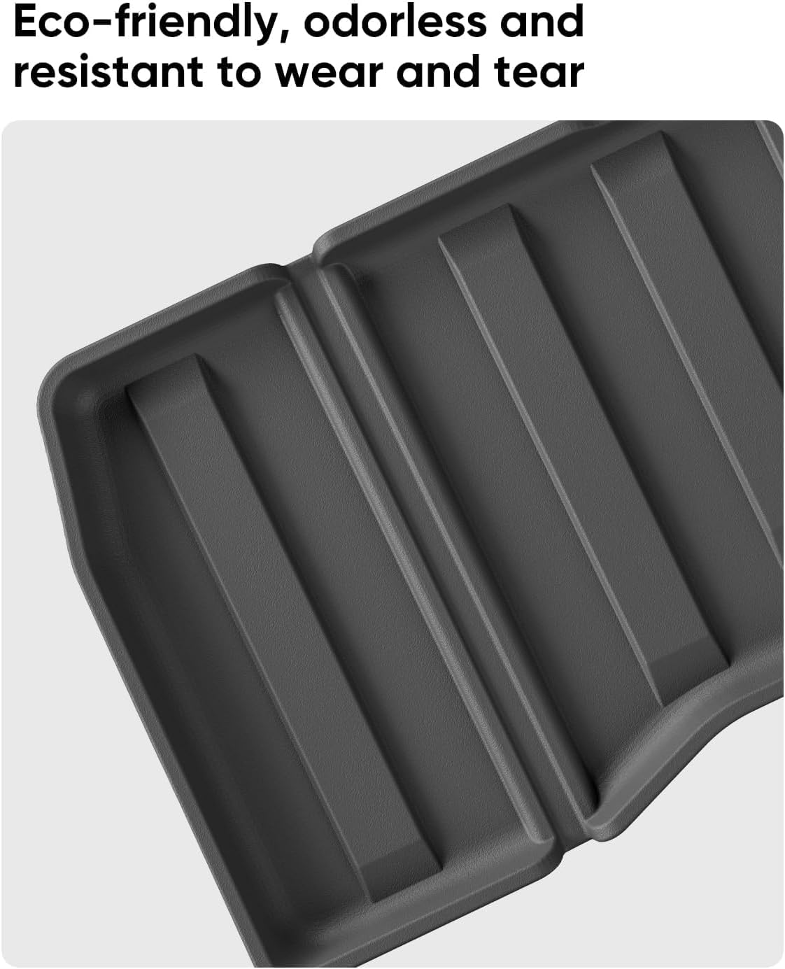 Tesla Cybertruck Floor Mats 3 Sets(Truck Bed Mat+Rear Lower Mat+Frunk Mat) - Custom-Fit TPE All-Weather Cargo Liners, Anti-Slip Design for 2024+ Models, Durable and Odorless Accessories
