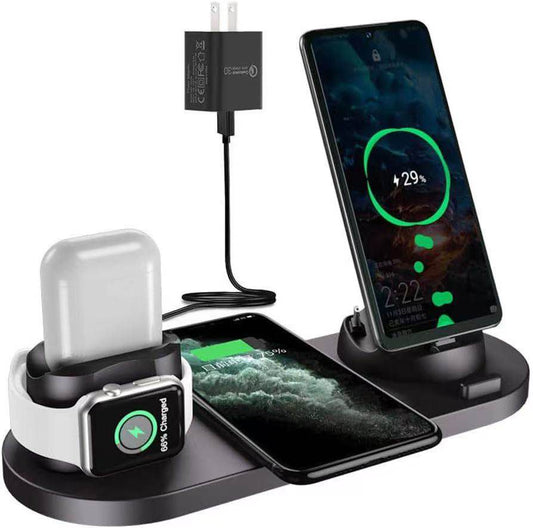 6-in-1 Wireless Charging Station for Multiple Devices