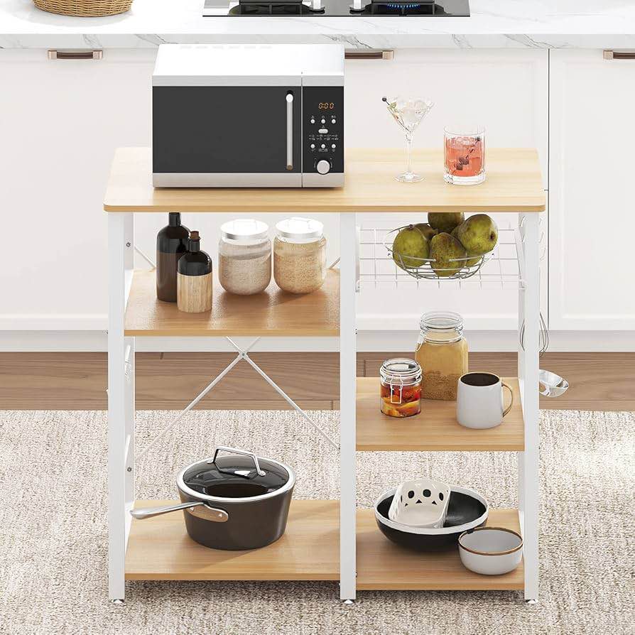 soges 3-Tier Kitchen Baker's Rack Utility Microwave Oven Stand Storage Cart