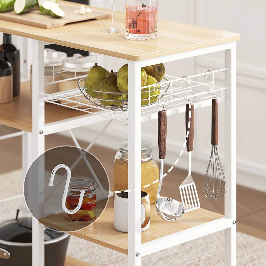 soges 3-Tier Kitchen Baker's Rack Utility Microwave Oven Stand Storage Cart
