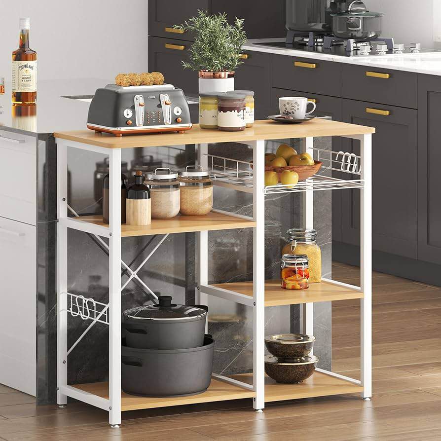 soges 3-Tier Kitchen Baker's Rack Utility Microwave Oven Stand Storage Cart