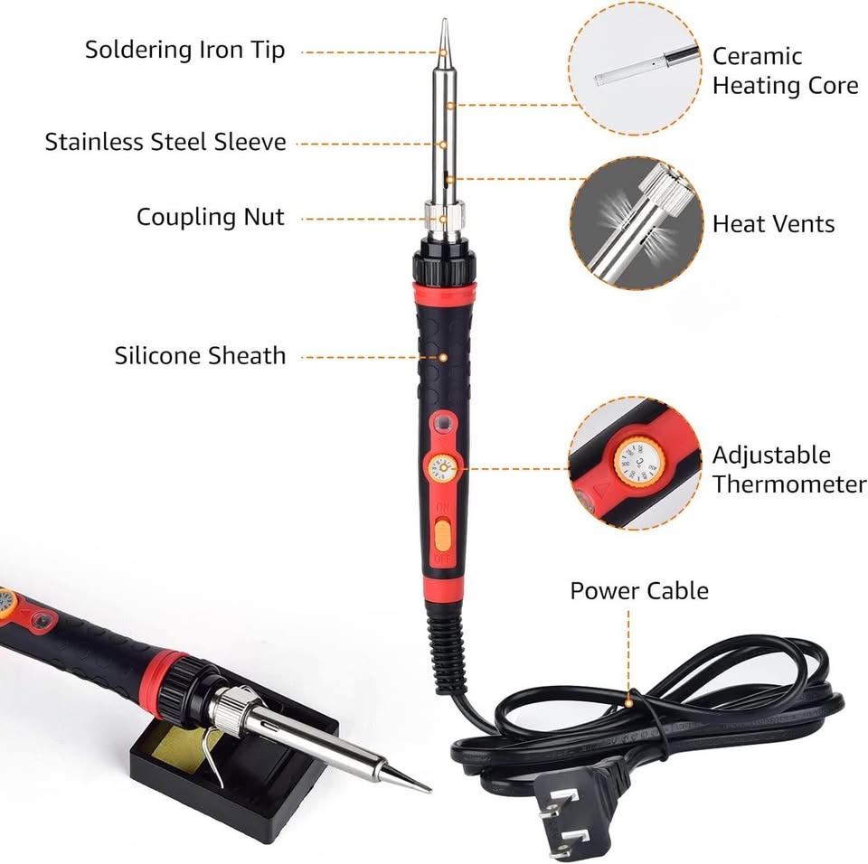 New ❤️ 117pcs Wood Burning Kit with Adjustable Temperature from 200~450 ℃ for Embossing, Carving and