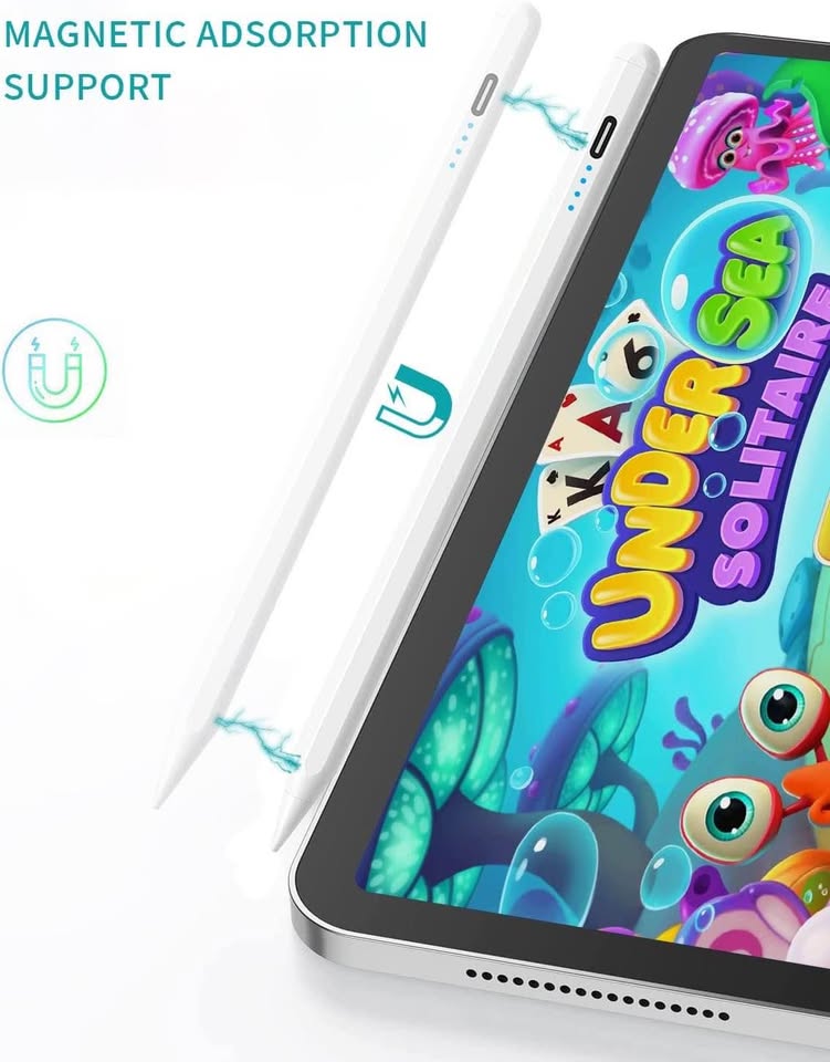 Stylus Pencil for iPad with Palm Rejection,No Bluetooth Required,Tilt Sensitivity,High Precision,Mag