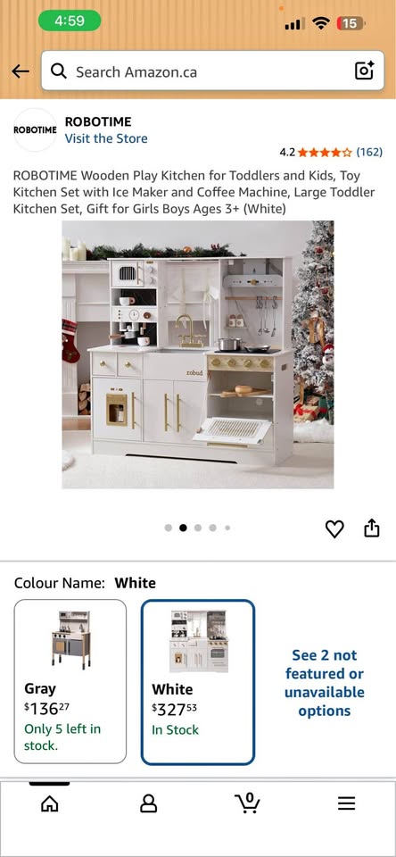 Brand new ROBOTIME Wooden Play Kitchen for Toddlers and Kids, Toy Kitchen Set