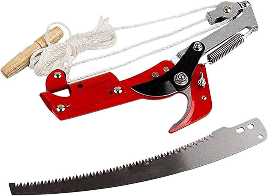 High Branch Tree Pruner with Saw Blade and Clipper