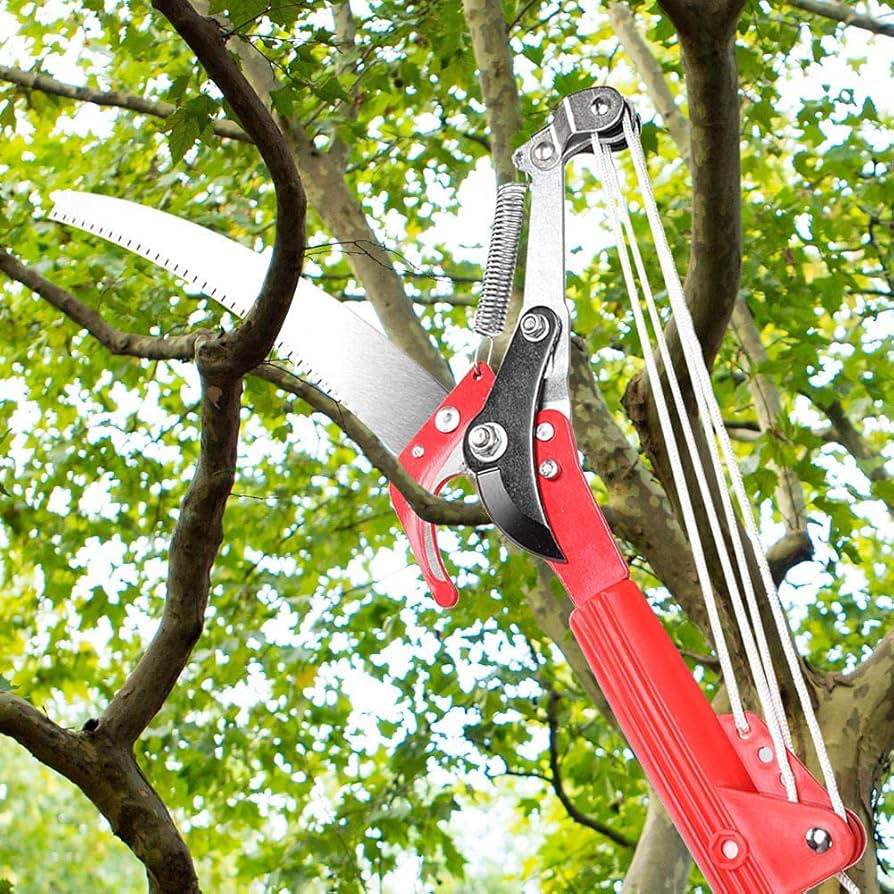 High Branch Tree Pruner with Saw Blade and Clipper