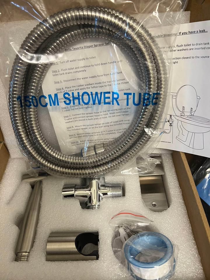 New ❤️ Stainless steel hand held bidet sprayer