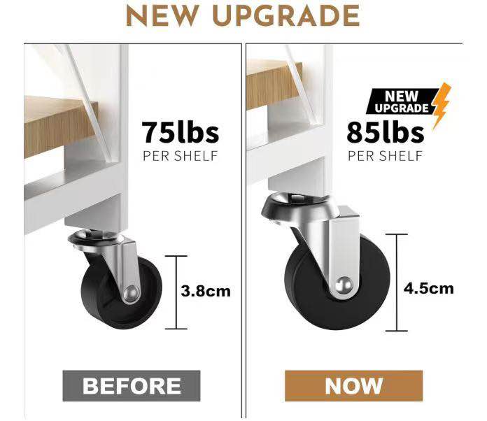 Brand New Modern 5-Tier Foldable Rolling Storage Rack