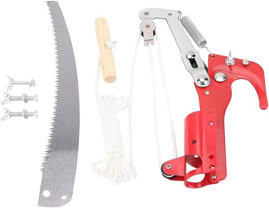High Branch Tree Pruner with Saw Blade and Clipper