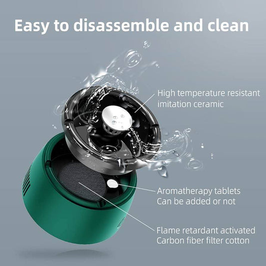 Negative Ion Ashtray Air Purifier Green