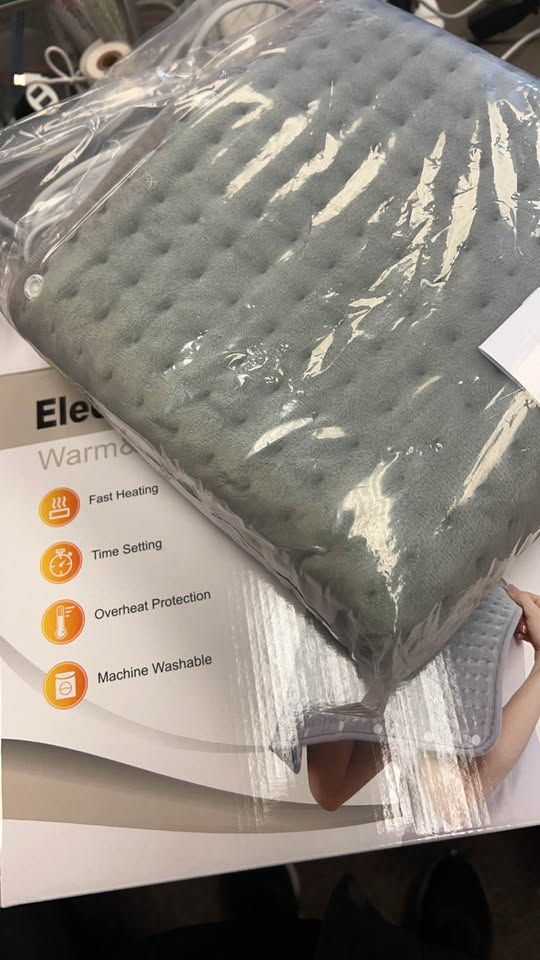 50×100 cm New Washable Grey Electric Heating Pad