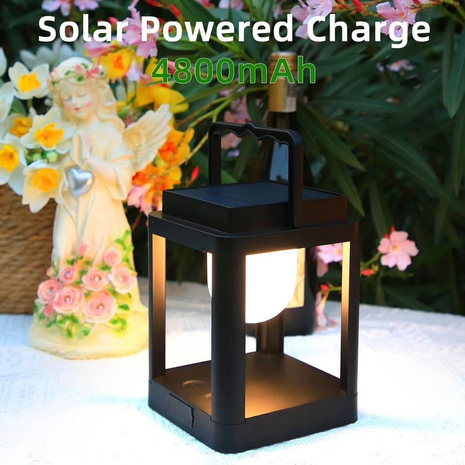Camping Lantern, Collasis Rechargeable Lantern with 3 Brightness and 10 RGB Lighting Colors