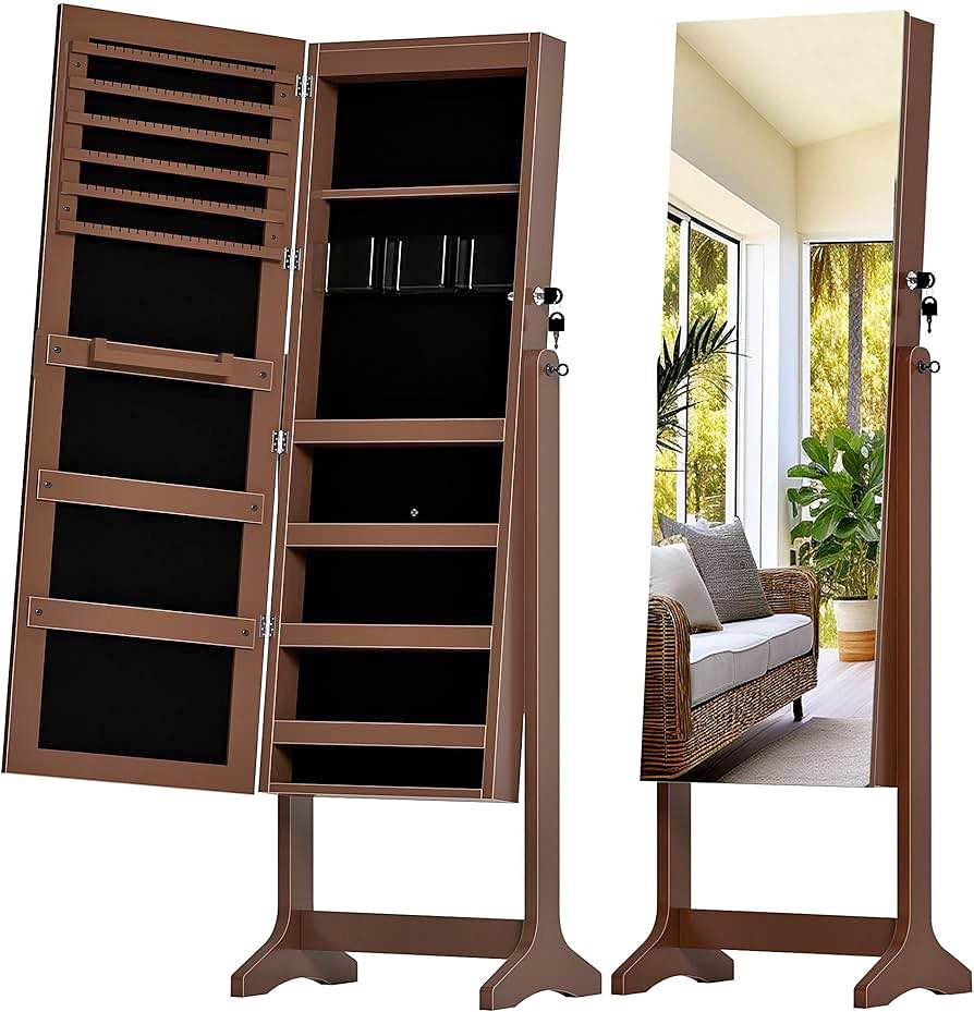 Brand new SogesPower Jewelry Storage Cabinet with Mirror, Jewelry Organizer Hanging, Full Length Mirror
