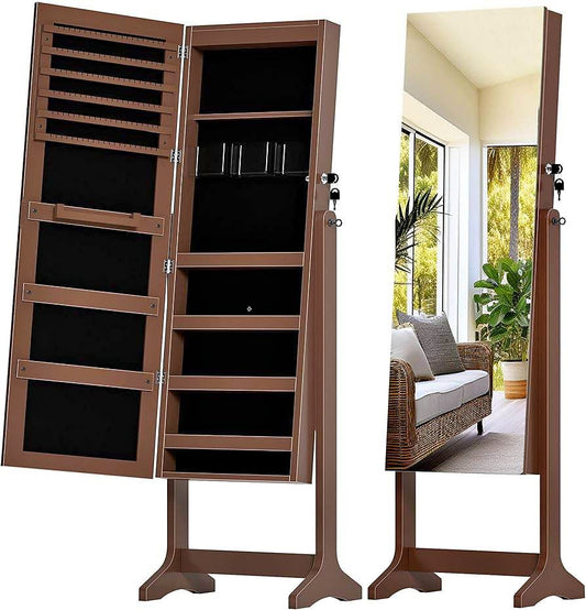 Brand new SogesPower Jewelry Storage Cabinet with Mirror, Jewelry Organizer Hanging, Full Length Mirror