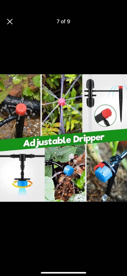 Drip Irrigation Kit, 141FT Garden Watering System with 1/4" 1/2” Blank Distribution Tubing, Saving Water