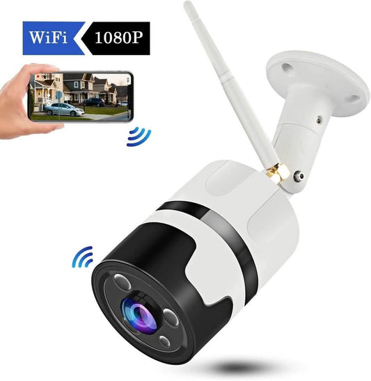 Outdoor Wireless Security Camera, Waterproof WiFi IP Camera With FHD 1080P, 180° Wide Angle Wireless