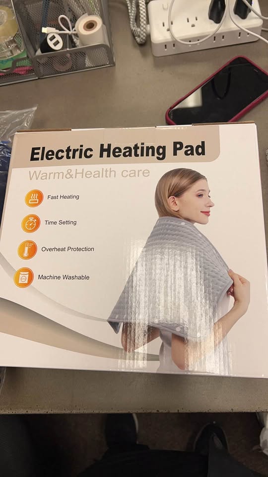 50×100 cm New Washable Grey Electric Heating Pad