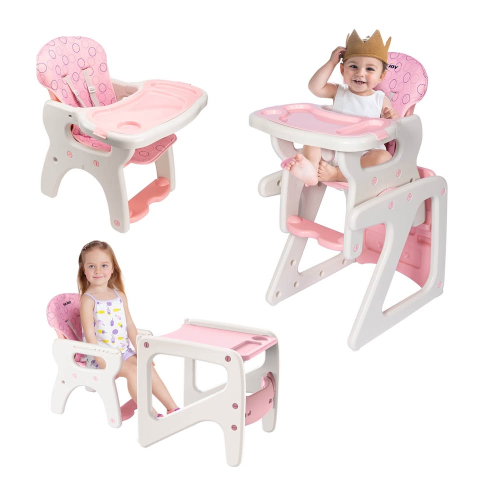 Brand new Green and pink Sejoy 3 in 1 Baby High Chair Convertible Play Table Seat Booster Toddler