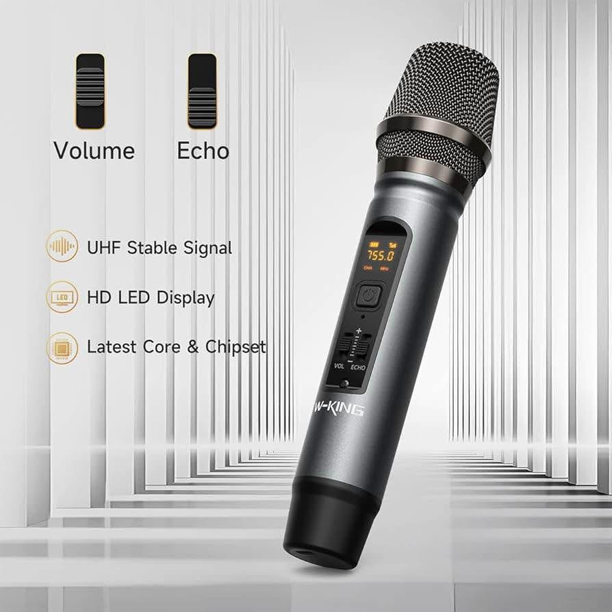 W-KING ：D 10-mic Bluetooth Speaker with Wireless Microphone, 120W Peak Waterproof
