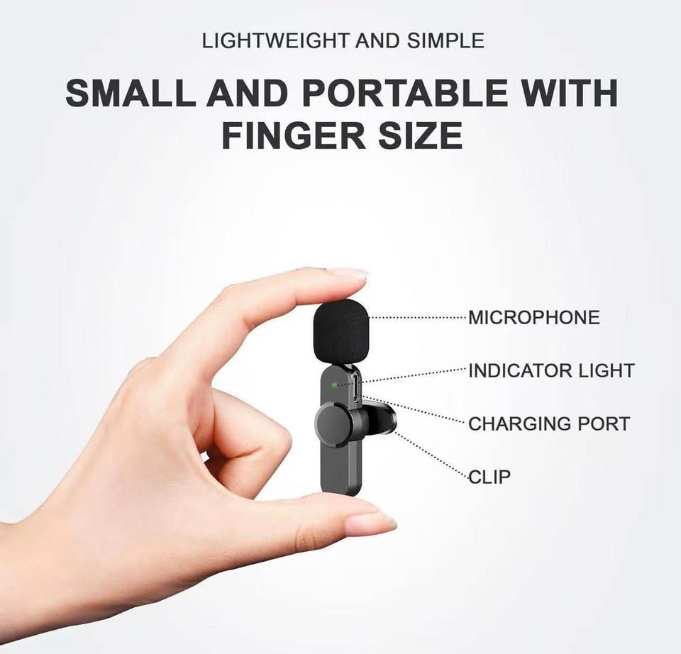 Brand New Dual Wireless Microphones for iPhone Android PC Camera