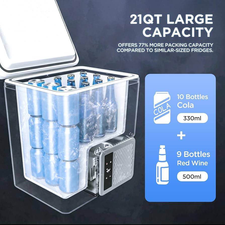 Brand new LiTHELi Frozen Pack 12V Car Refrigerator & Portable Electric Cooler, 20L/21QT with 1 U20 Battery