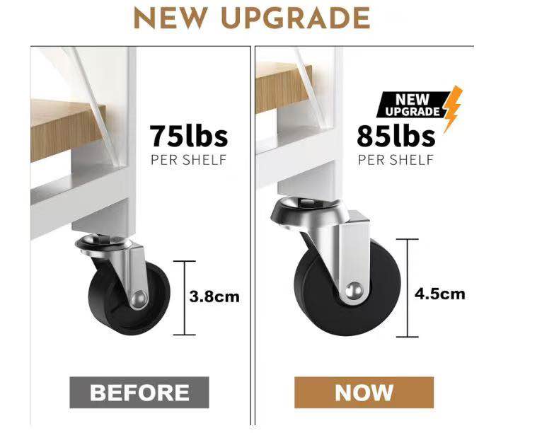 Brand new Modern 4-Tier Foldable Rolling Storage Rack