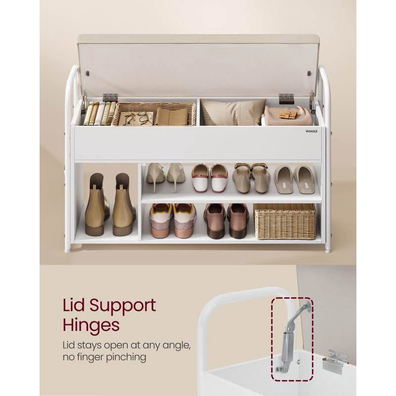 Brand new sealed 8 Pair Shoe Storage Bench with Hidden Storage