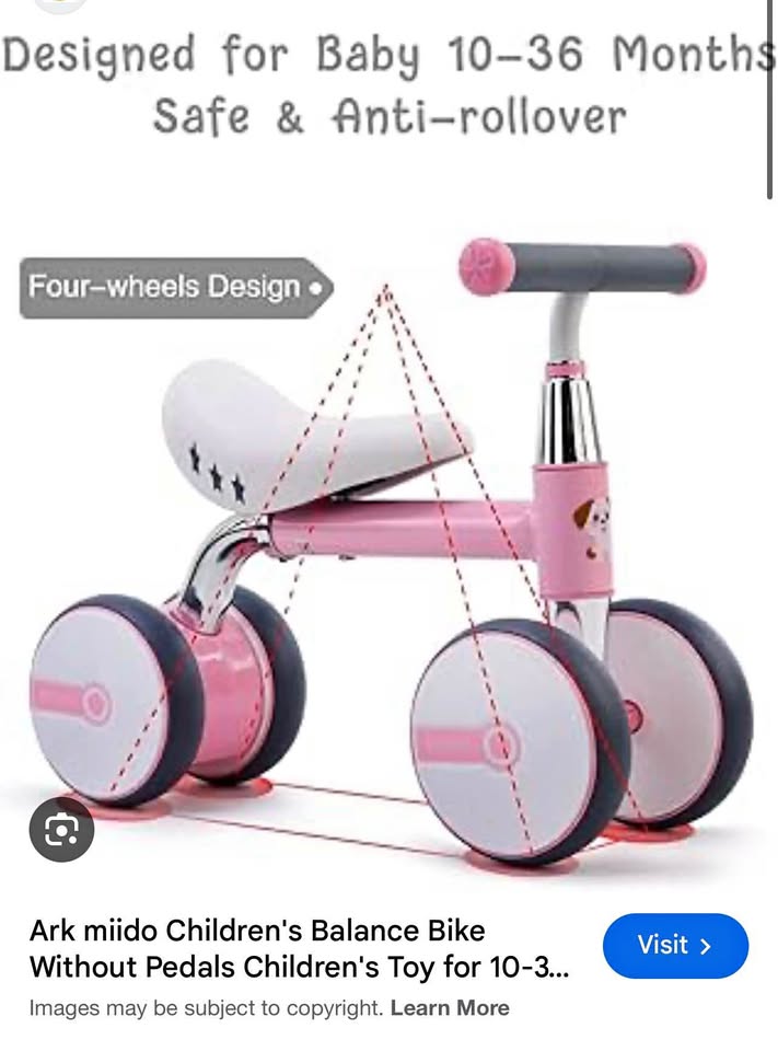 Brand new Arkmiido Mini Balance Bike is designed for babies aged 10-36 months.