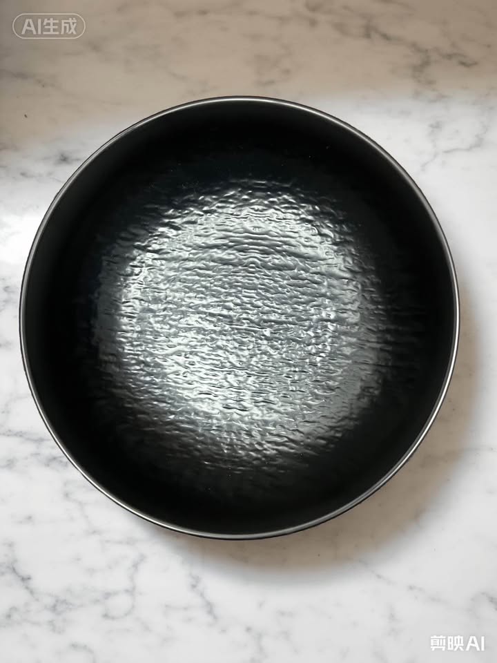 6 Piece Black Textured Japanese Serving Set