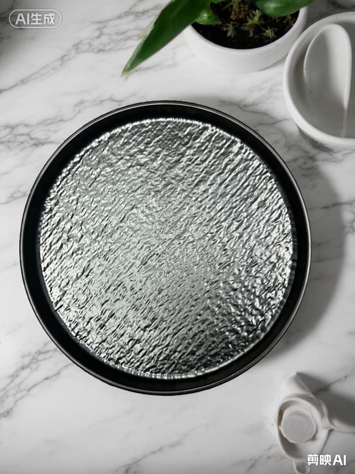 6 Piece Black Textured Japanese Serving Set